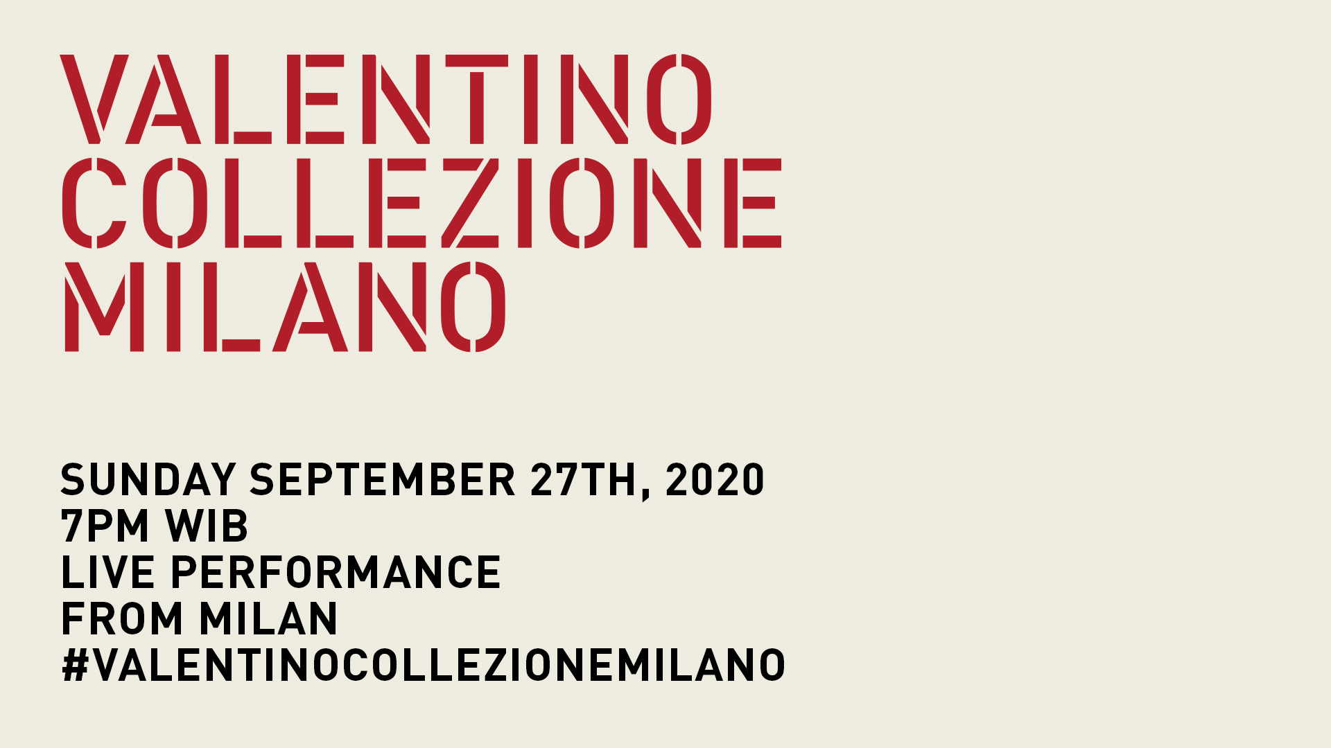 Saksikan Peragaan Valentino Co-Ed Spring Summer 2021 dari Milan