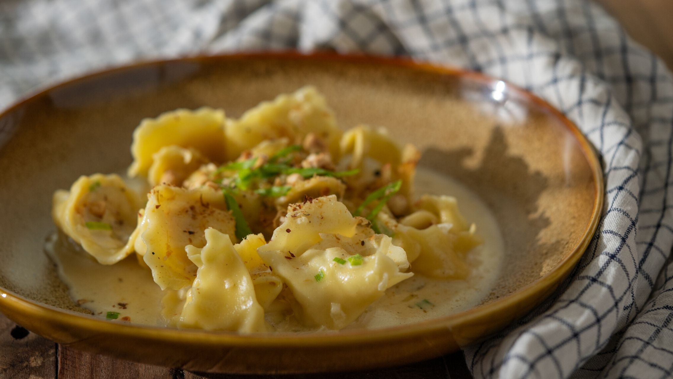 Prawn Tortellini Umami Sauce