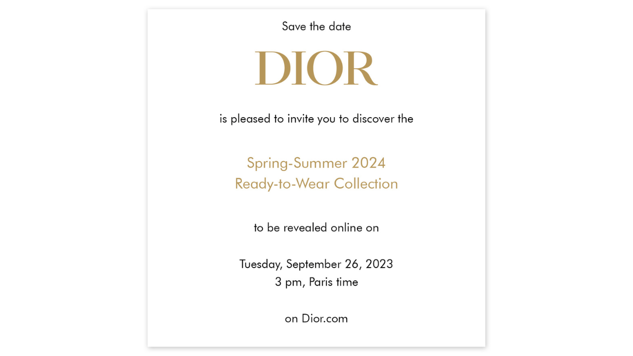 Siaran Langsung Peragaan Dior Spring/Summer 2024 Ready-to-Wear 