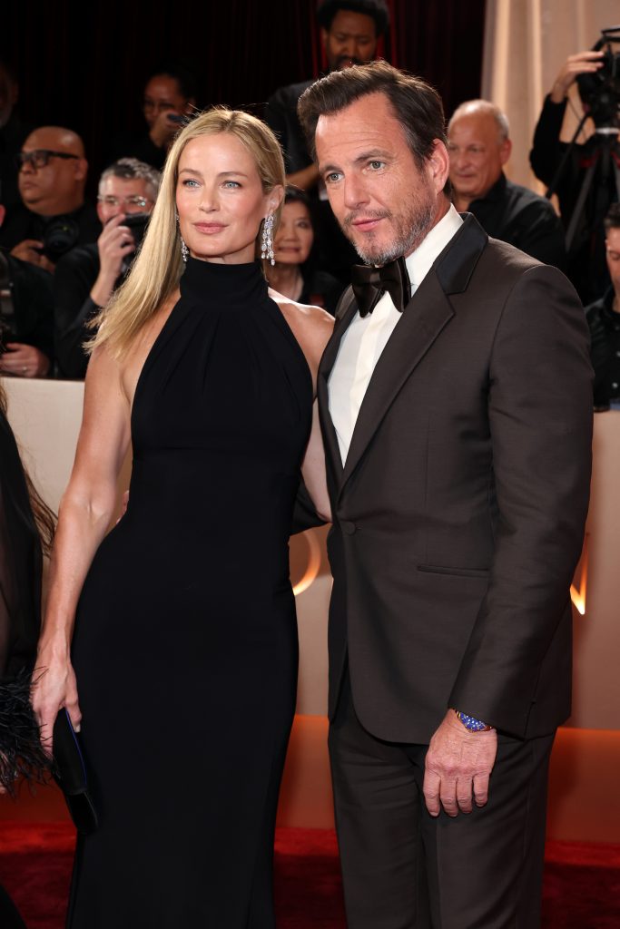 BEVERLY HILLS, CALIFORNIA - JANUARY 11: (FOR EDITORIAL USE ONLY) (L-R) Carolyn Murphy and Will Arnett attend the 83rd Annual Golden Globe Awards at The Beverly Hilton on January 11, 2026 in Beverly Hills, California. (Photo by Amy Sussman/Getty Images)
