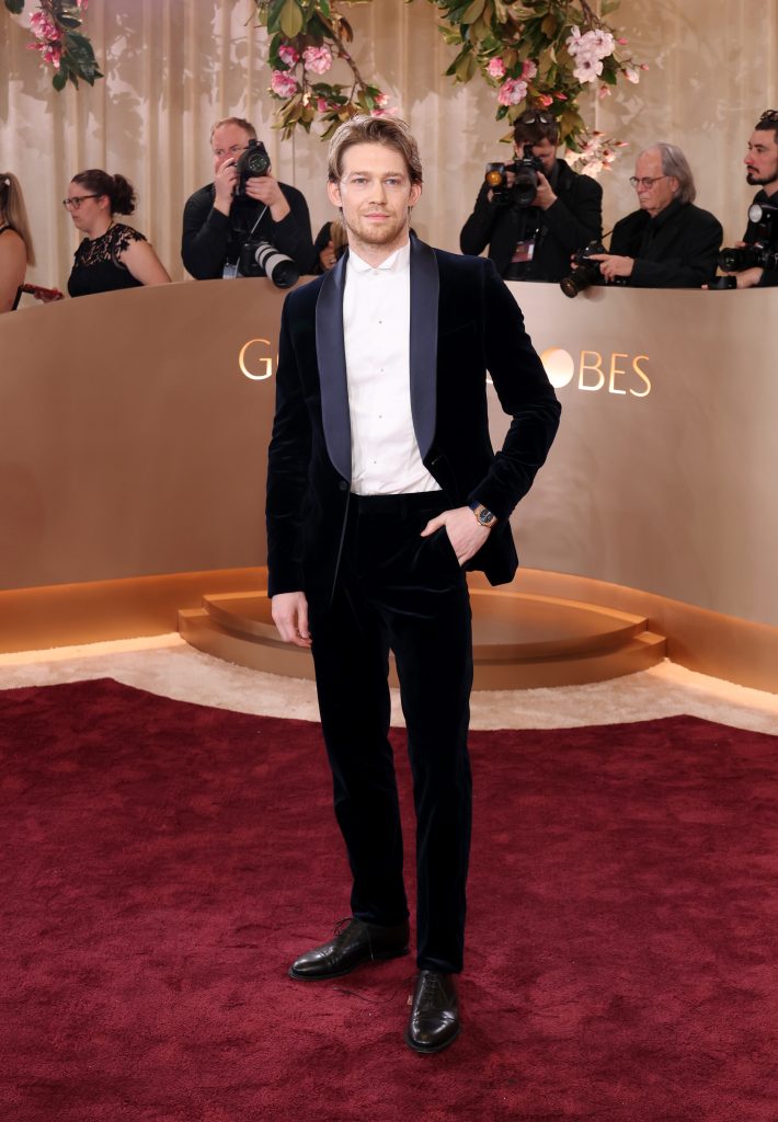 BEVERLY HILLS, CALIFORNIA - JANUARY 11: (FOR EDITORIAL USE ONLY) Joe Alwyn attends the 83rd Annual Golden Globe Awards at The Beverly Hilton on January 11, 2026 in Beverly Hills, California. (Photo by Monica Schipper/Getty Images)