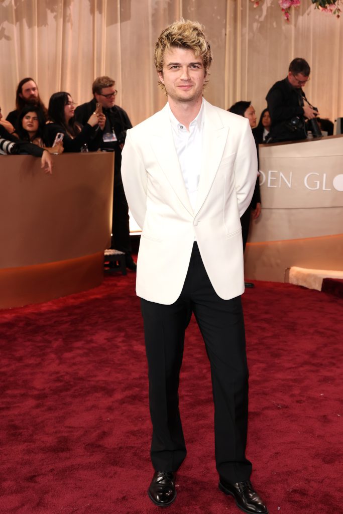 BEVERLY HILLS, CALIFORNIA - JANUARY 11: (FOR EDITORIAL USE ONLY) Joe Keery attends the 83rd Annual Golden Globe Awards at The Beverly Hilton on January 11, 2026 in Beverly Hills, California. (Photo by Amy Sussman/Getty Images)