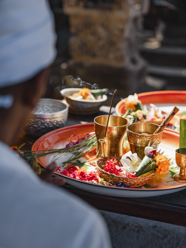 Amankila, Bali – Experience, Balinese cultural blessing (1)